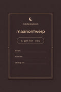 Maanontwerp Cadeaubon